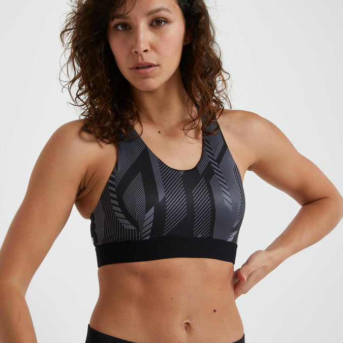 





Women's Medium Support Racer Back Sports Bra with Cups - Multicoloured, photo 1 of 4