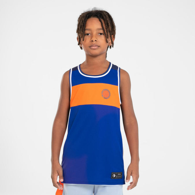 





Kids' Reversible Sleeveless Basketball T-Shirt / Jersey T500R, photo 1 of 11
