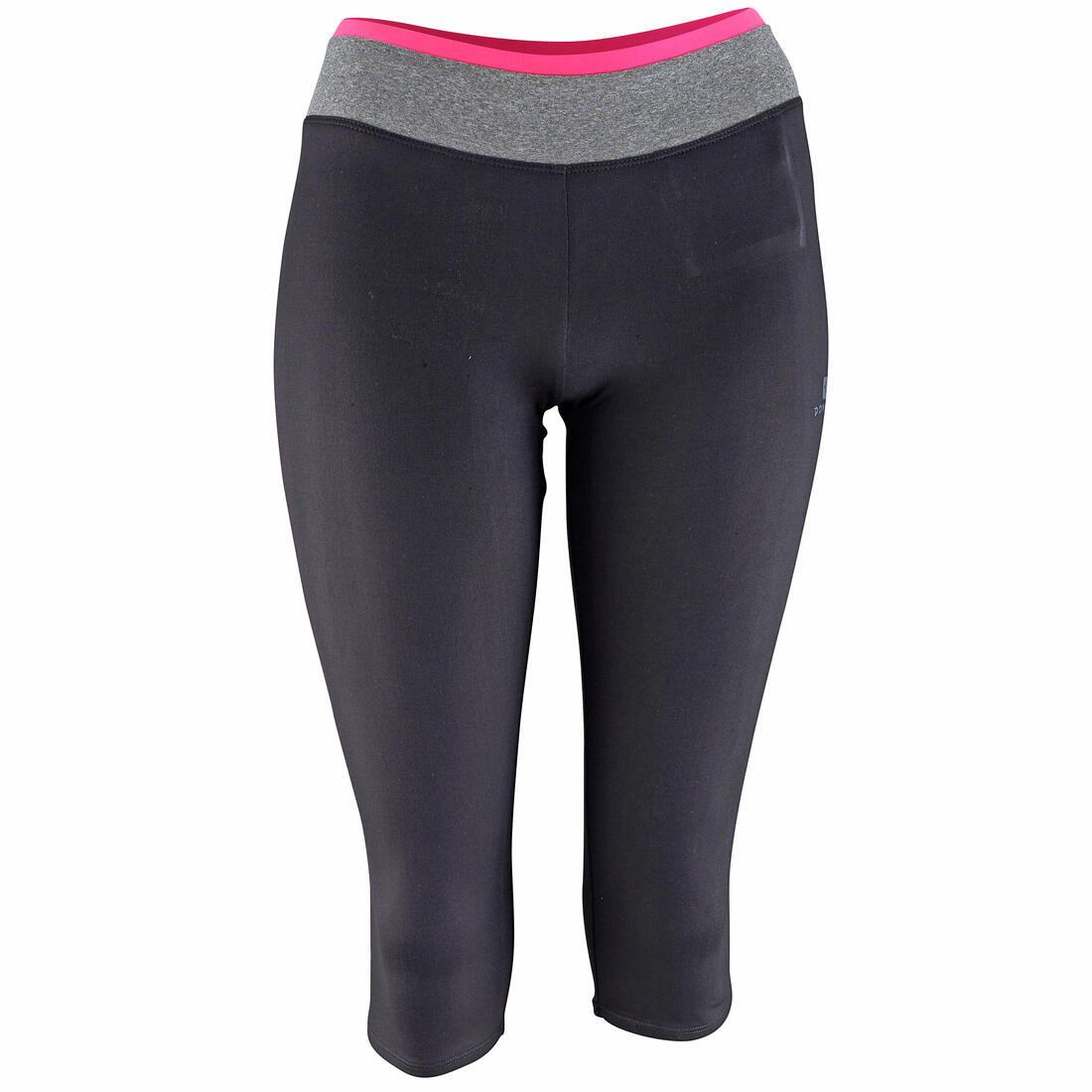 Energy Women's Fitness Cropped Bottoms with Colour-Contrast Waistband