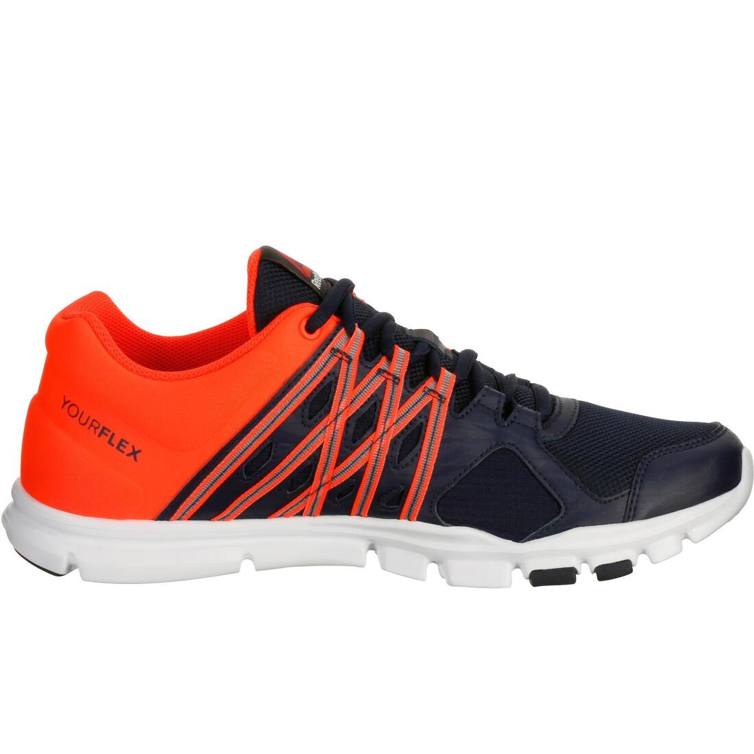 Yourflex men's active walking shoes blue/red