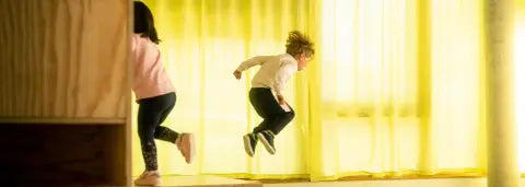 kids playing and jumping