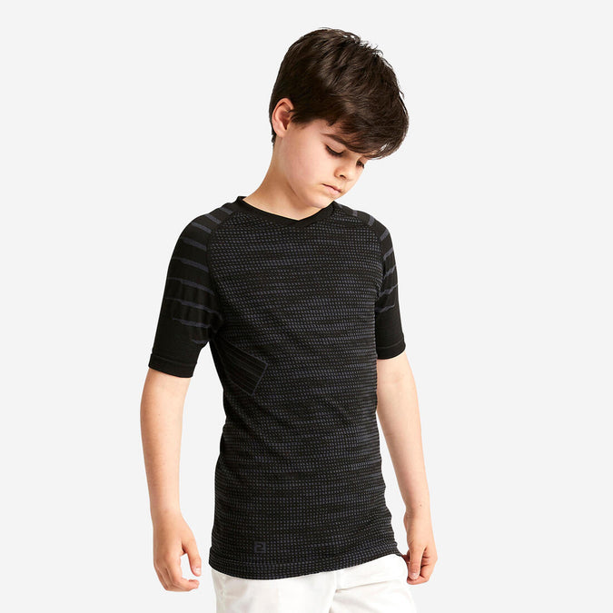 





Kids' Short-Sleeved Thermal Base Layer Top Keepdry 500 - Black, photo 1 of 9