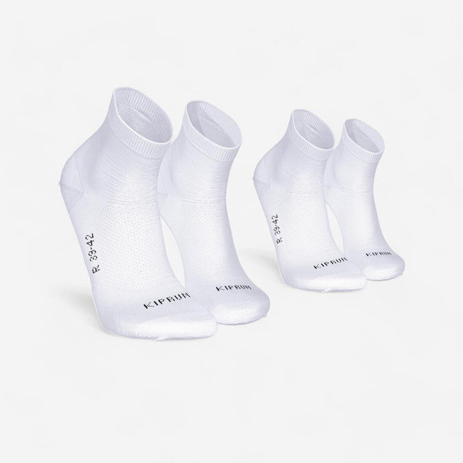 





PACK OF 2 PAIRS OF RUN500 FINE CREW RUNNING SOCKS, photo 1 of 7