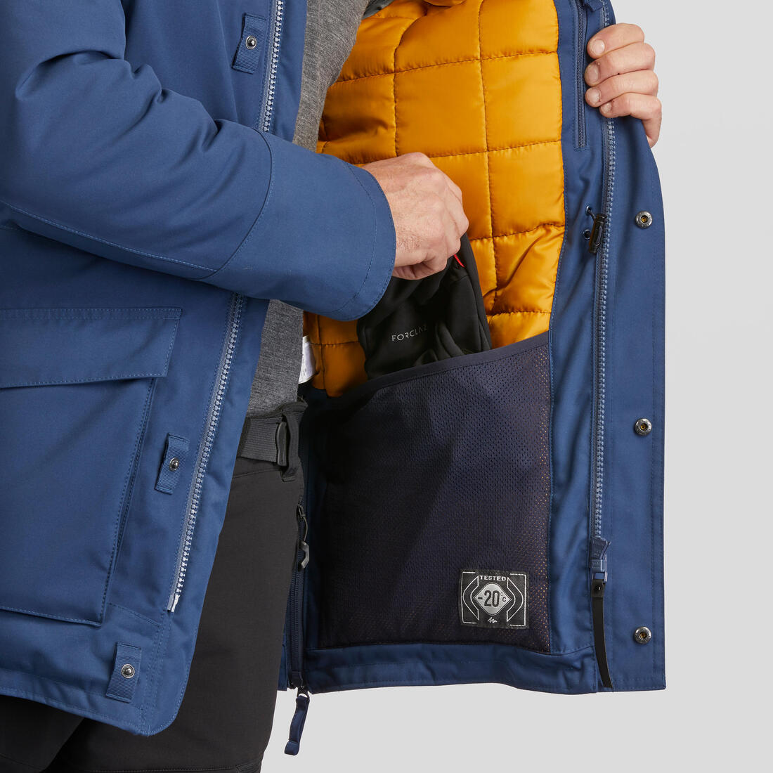 Men’s Winter Waterproof Hiking Parka - SH900  -20°C