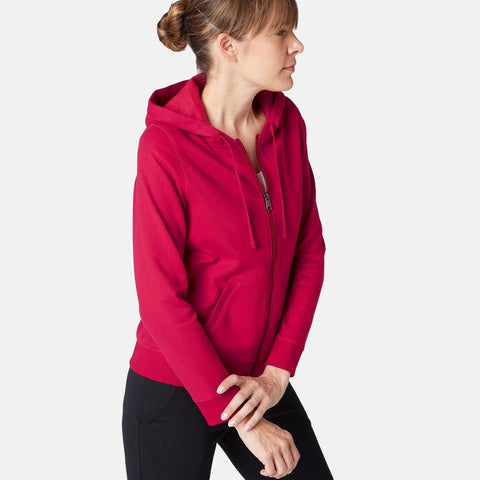 





Women's Zip-Up Fitness Hoodie 500