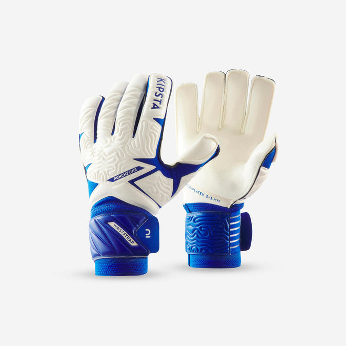 





Adult Football Goalkeeper Gloves F500 Viralto - White/Blue, photo 1 of 7