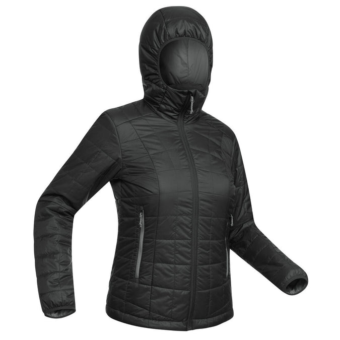 





Women's Mountain Trekking Hooded Padded Jacket TREK 100 - Black, photo 1 of 9