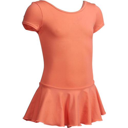 





Short-Sleeved Ballet Leotard - Coral