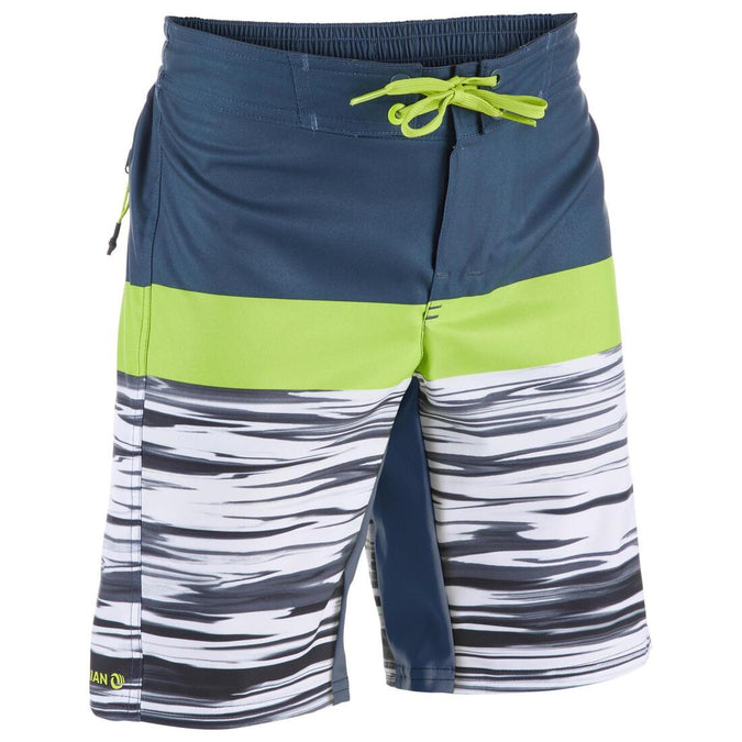 





500 Tween Long Surfing Boardshorts - Subsea Green, photo 1 of 5