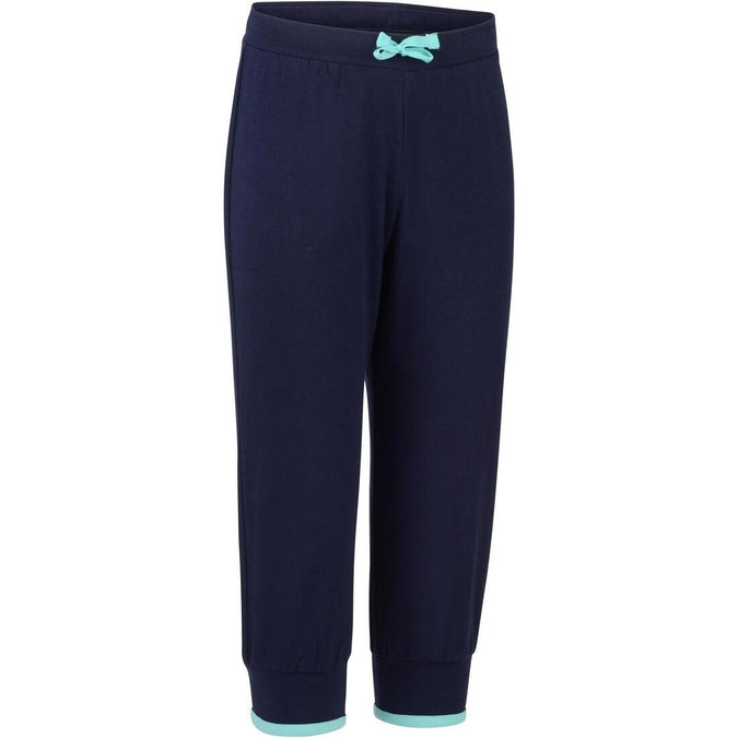 





500 Girls' Gym Cropped Bottoms - Blue, photo 1 of 10