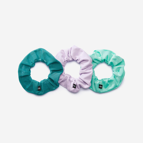 





Three-Pack of Elastic Hair Scrunchies for Sports