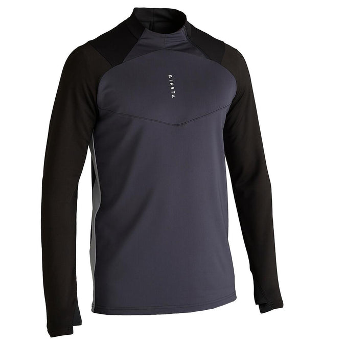 





T500 Adult 1/2 Zip Football Training Sweatshirt - Carbon Black, photo 1 of 16