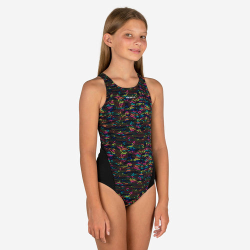 





Girls’ swimming 1-piece swimsuit - 500 Kamiye fire