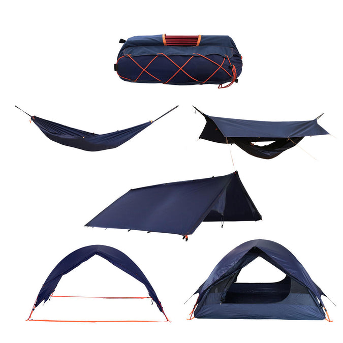 





Multifunction Tent (Hammock, Shelter, Tarp, Tent...) 2 People - Blue, photo 1 of 9