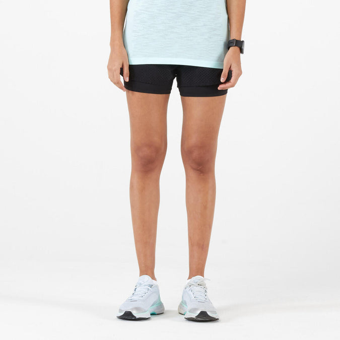 





Run 500 comfort women's breathable 2-in-1 running shorts, photo 1 of 7
