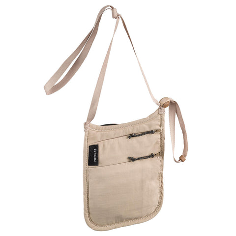 





Discreet Travel Neck Pouch - Beige