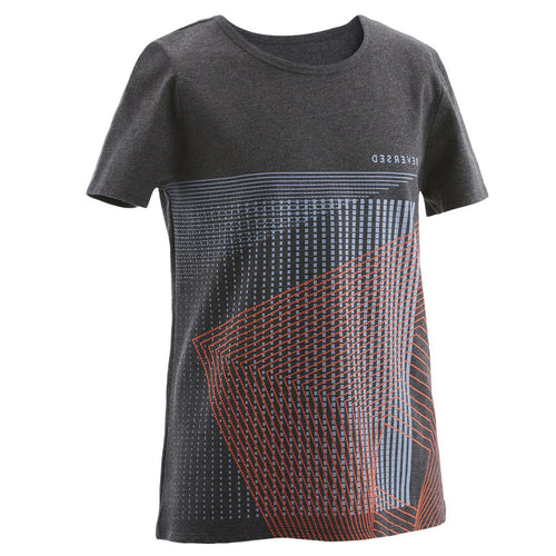 





Boys' Recycled Short-Sleeved Gym T-Shirt 100 - Heathered Print