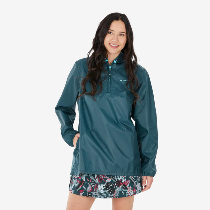 





Women's Windproof and Water-repellent Hiking Jacket - Raincut 1/2 Zip, photo 1 of 6