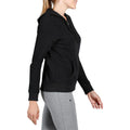 520 Women's Pilates & Gentle Gym Hooded Jacket - Black