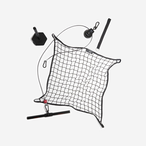 





Weight Training Pulley Station With Pull Bar, Weights Holder and Net