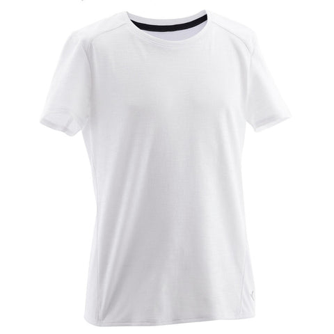 





Boys' Gym Breathable Cotton Short-Sleeved T-Shirt 500