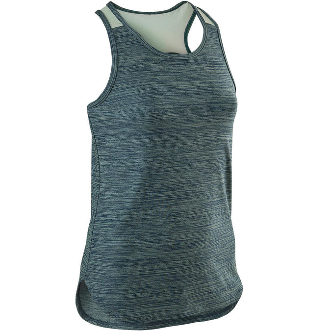 





S500 Girls' Gym Breathable Synthetic Tank Top - Blue, photo 1 of 6