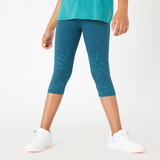 





Girls' Breathable Cotton Cropped Leggings - Black Fade, photo 1 of 4