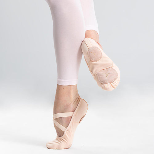 





Stretch Canvas Split-Sole Demi-Pointe Ballet Shoes Size 7.5 to 8