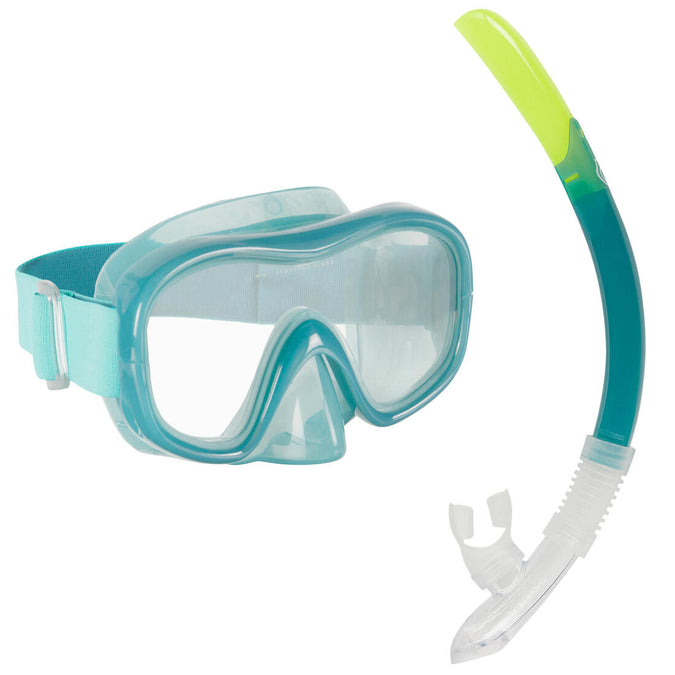 





Adult’s Diving Snorkelling Mask and Snorkel Kit SNK 100 - Pale, photo 1 of 11