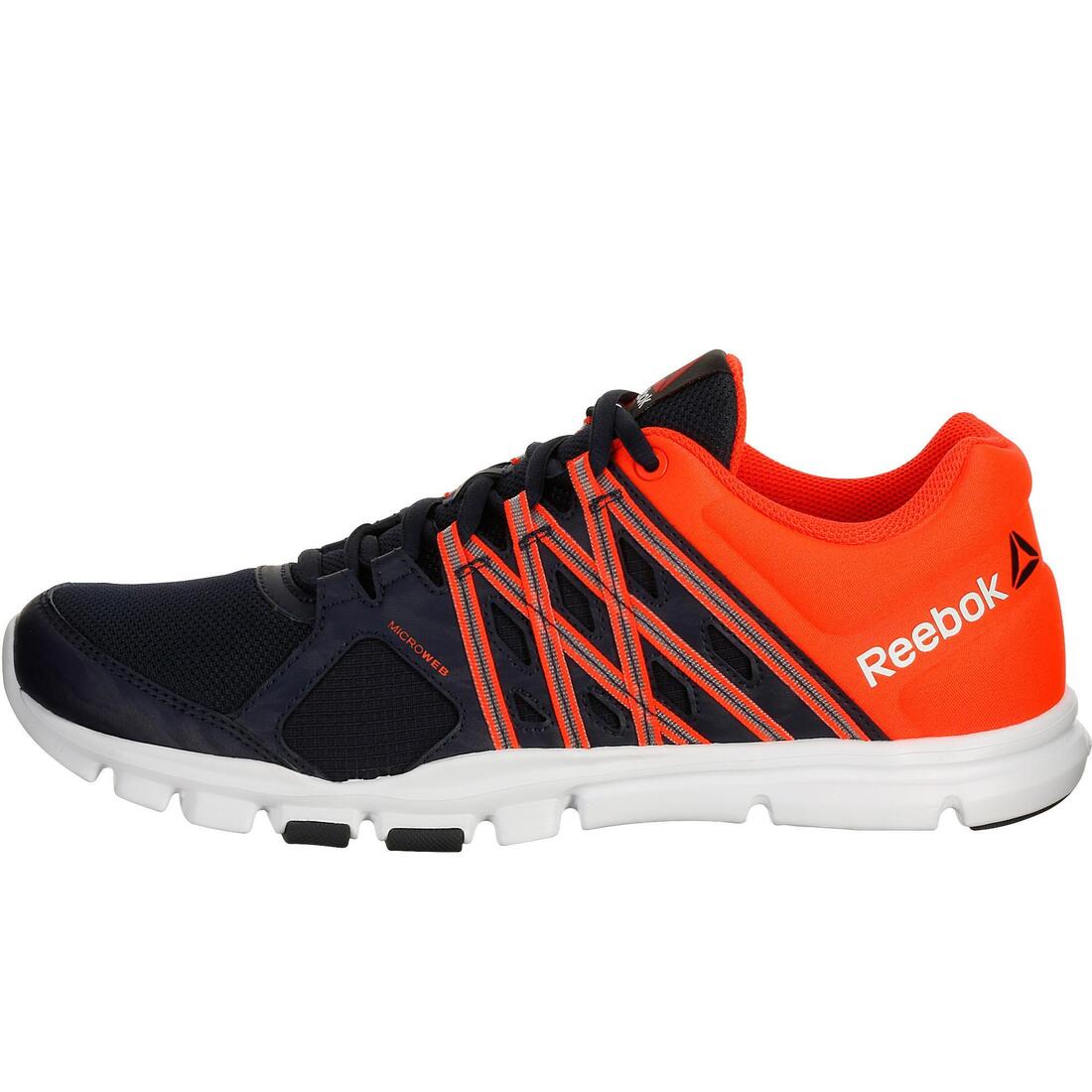 Yourflex men's active walking shoes blue/red