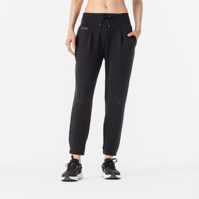 





500 women's warm running/jogging trousers - black, photo 1 of 9