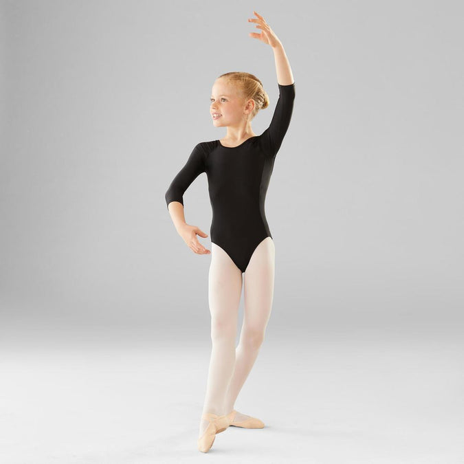 





Girls' Long-Sleeved Ballet Leotard - Black, photo 1 of 6