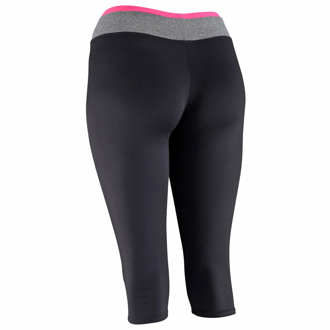Energy Women's Fitness Cropped Bottoms with Colour-Contrast Waistband