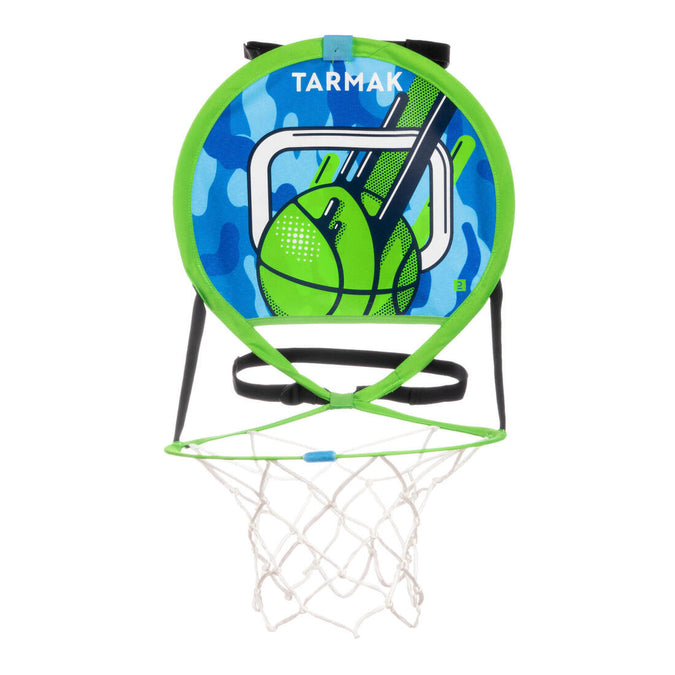 





Kids' Wall-Mounted Portable Basketball Basket with Ball Hoop 100 - Green/Blue, photo 1 of 4