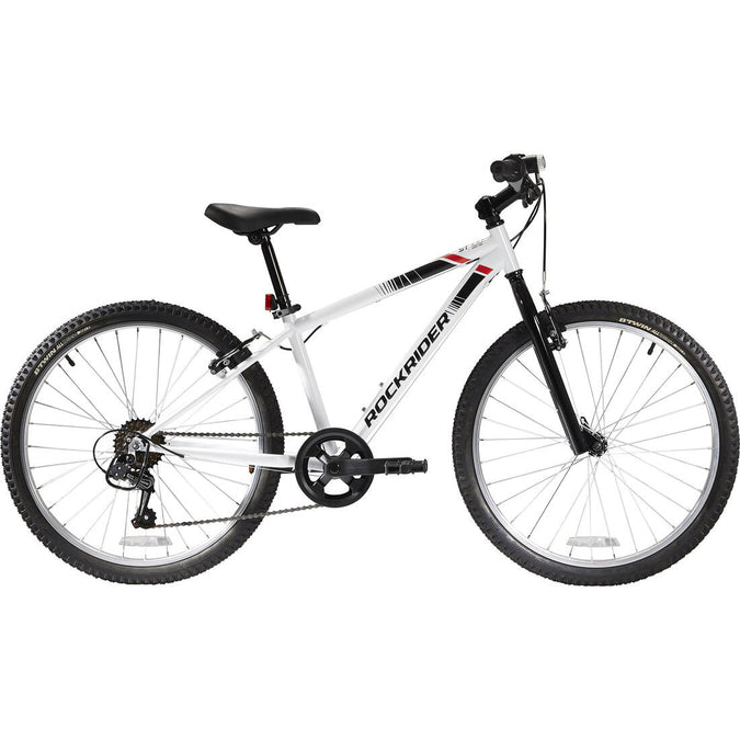 Rockrider ST 100 Kids 24 Inch 9 12 Years Mountain Bike White