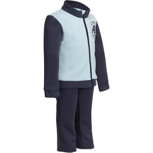 





Warm'Y Baby Zip-Up Fitness Tracksuit - Navy/Light Blue