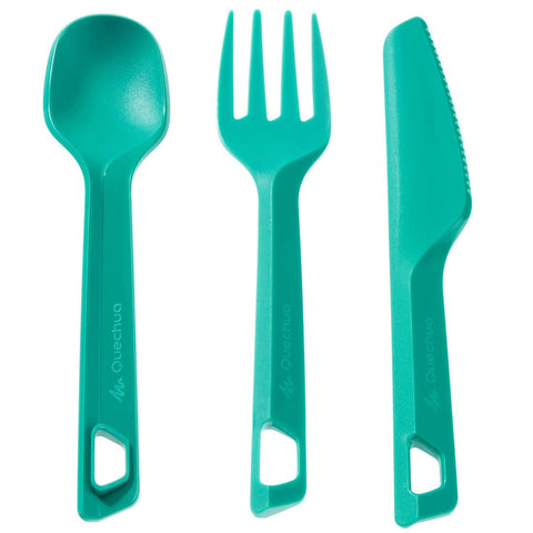 





Outdoor Cutlery Set (Knife, Fork, Spoon) - Blue