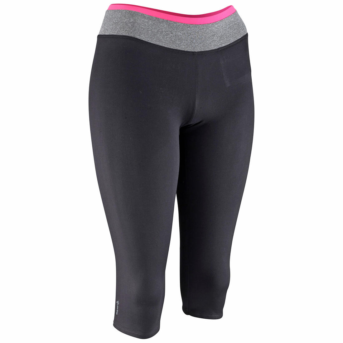 Energy Women's Fitness Cropped Bottoms with Colour-Contrast Waistband