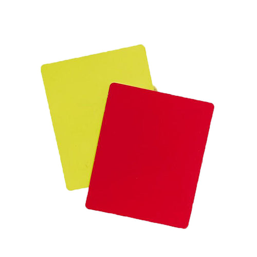 





Set of Football Referee Cards - Yellow Red