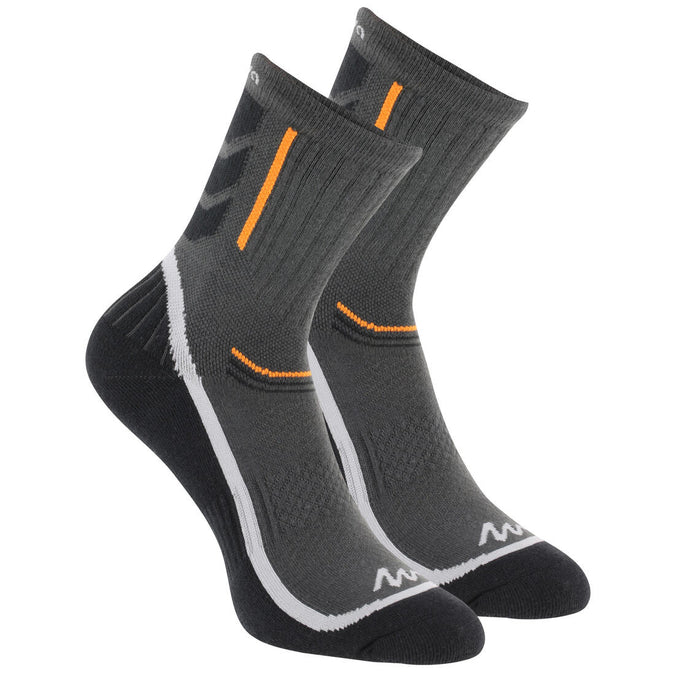 





Forclaz 100 adult high top hiking socks 2 pairs - black/orange, photo 1 of 10