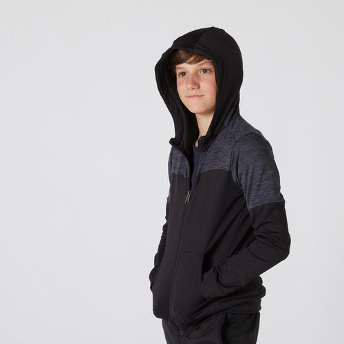 





Kids' Warm Breathable Stretchy Hooded Sweatshirt - Black