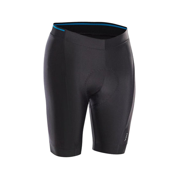 Men's Bibless Cycling Shorts RC100 - Black | Decathlon Kuwait