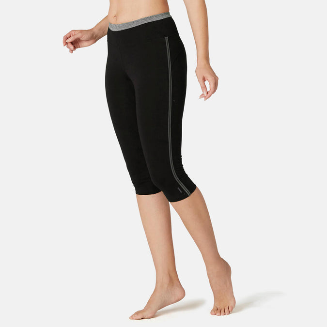 





Stretchy Cotton Fitness Cropped Bottoms - Black, photo 1 of 8
