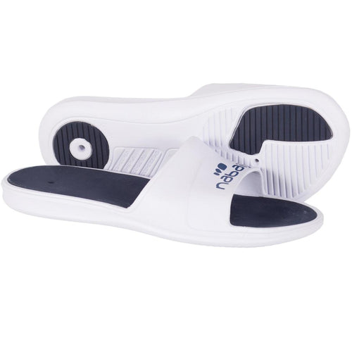 





Men's pool sandals - Slap 500 - White blue