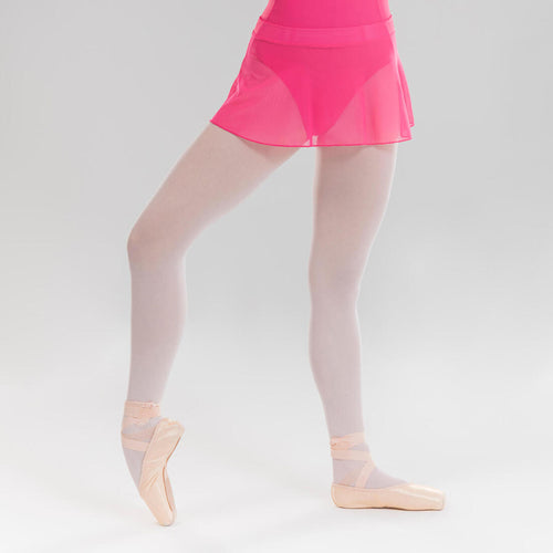 Girls' Footless Ballet Tights - Pink - Decathlon