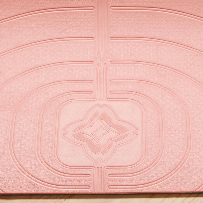 Light Yoga Mat 185 cm 61 cm 5 mm - Pink - Decathlon