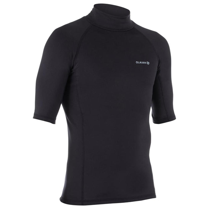 





Men's surfing short-sleeve thermal fleece top T-shirt 900 - Black, photo 1 of 5