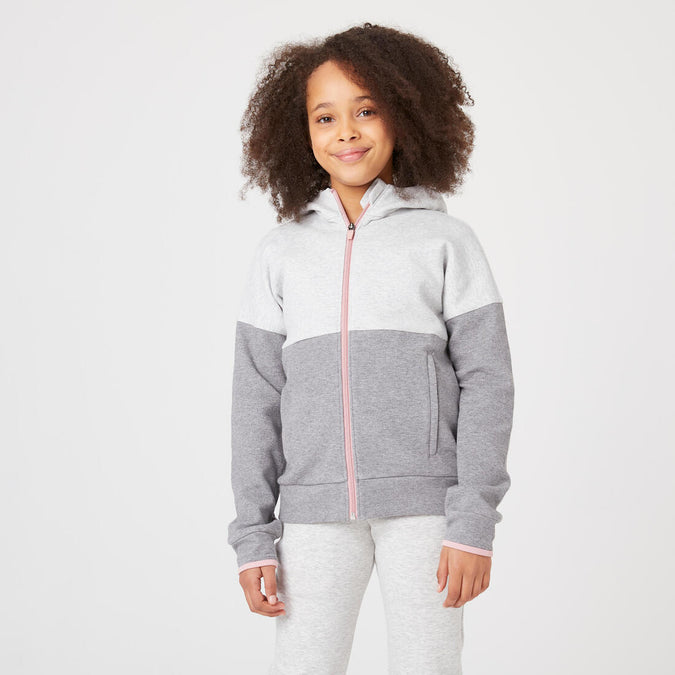 





Kids' Breathable Zip-Up Cotton Hoodie 900 Marl, photo 1 of 9