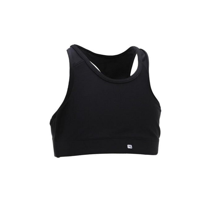 





S900 Girls' Gym Crop Top - Black, photo 1 of 5