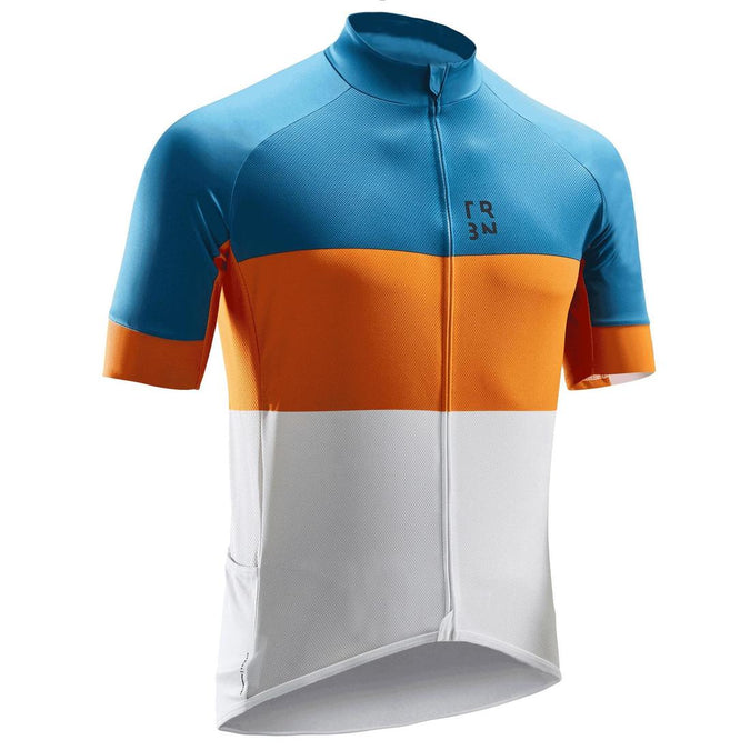 





RC500 Road Cycling Short-Sleeved Warm Weather Jersey - Blue/Orange, photo 1 of 12